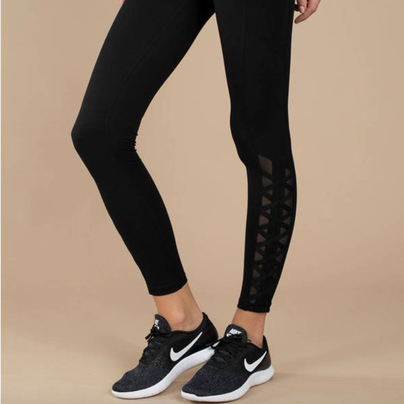 Helen High Rise Mesh Pocket Leggings - Picture 1 of 3